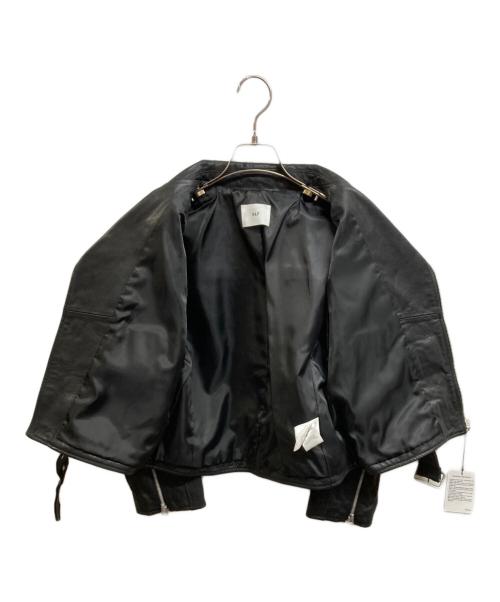 CANAL JEAN NAF（キャナルジーン ナフ）CANAL JEAN NAF (キャナルジーン ナフ) ラムレザーダブルライダースジャケット ブラック サイズ:36 未使用品の古着・服飾アイテム