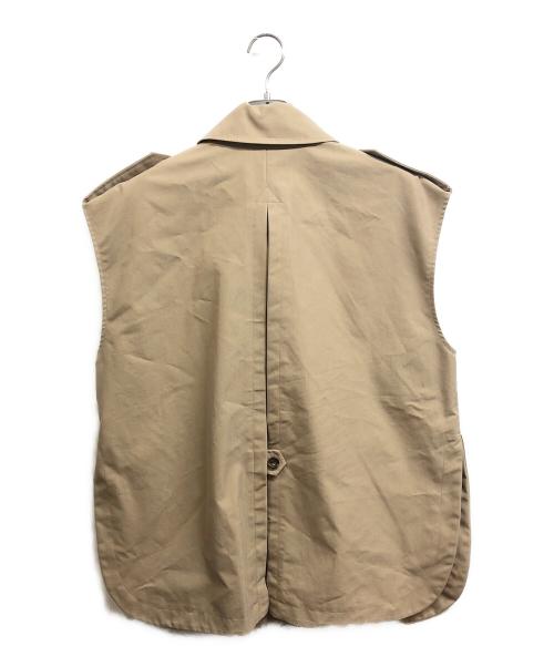 la peau de gem（ラポドゥジェム）la peau de gem (ラポドゥジェム) トレンチベスト ベージュ サイズ:Free 未使用品の古着・服飾アイテム