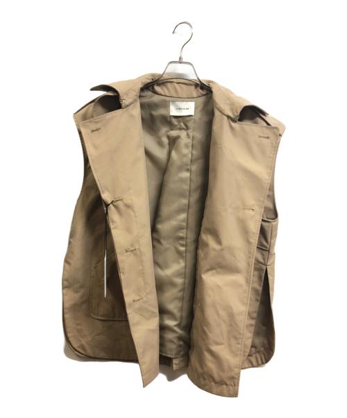 la peau de gem（ラポドゥジェム）la peau de gem (ラポドゥジェム) トレンチベスト ベージュ サイズ:Free 未使用品の古着・服飾アイテム