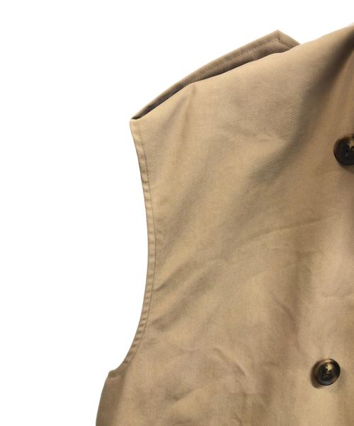 la peau de gem（ラポドゥジェム）la peau de gem (ラポドゥジェム) トレンチベスト ベージュ サイズ:Free 未使用品の古着・服飾アイテム