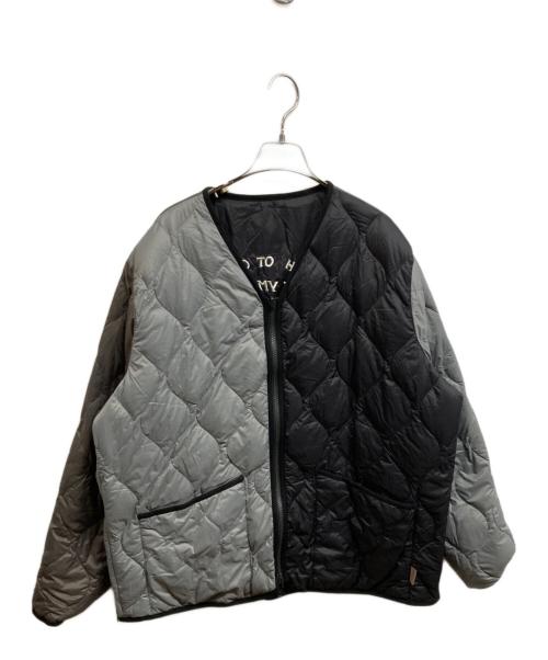 TAION（タイオン）TAION (タイオン) BEAMS Lights (ビームスライト) ジャパンスペシャル リバーシブル ベトジャン ダウンジャケット ブラック×ベージュ サイズ:Ｌの古着・服飾アイテム