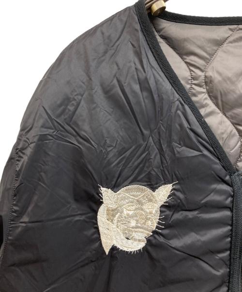 TAION（タイオン）TAION (タイオン) BEAMS Lights (ビームスライト) ジャパンスペシャル リバーシブル ベトジャン ダウンジャケット ブラック×ベージュ サイズ:Ｌの古着・服飾アイテム