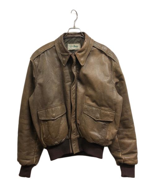 L.L.Bean（エルエルビーン）L.L.Bean (エルエルビーン) A2レザージャケット ブラウン サイズ:42の古着・服飾アイテム