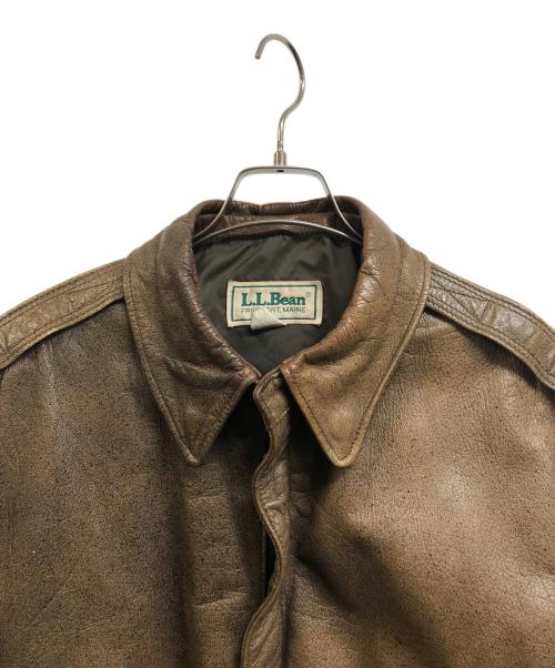 L.L.Bean（エルエルビーン）L.L.Bean (エルエルビーン) A2レザージャケット ブラウン サイズ:42の古着・服飾アイテム