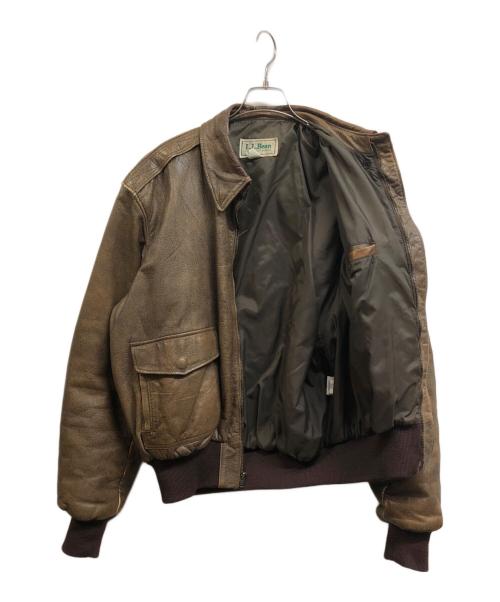 L.L.Bean（エルエルビーン）L.L.Bean (エルエルビーン) A2レザージャケット ブラウン サイズ:42の古着・服飾アイテム