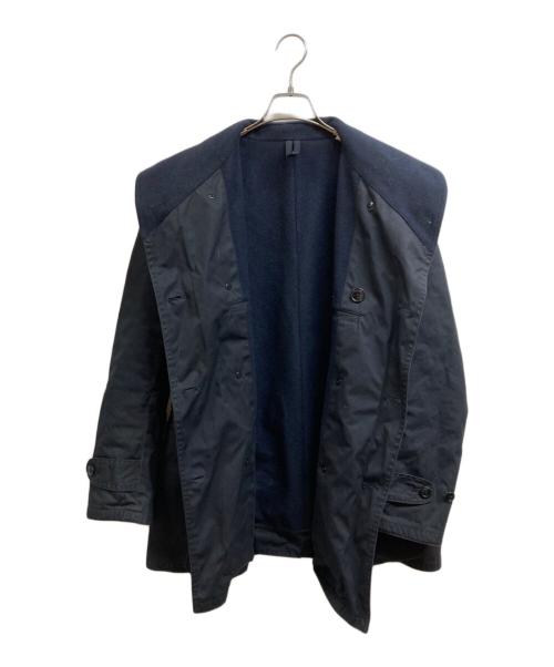 SCYEBASICS（サイベーシックス）SCYEBASICS (サイベーシックス) TCウェザーパラフィンマッキーノコート ネイビー サイズ:38の古着・服飾アイテム