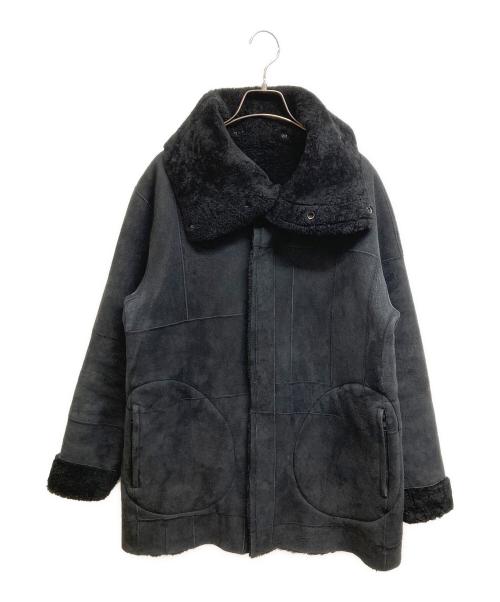 LAD MUSICIAN（ラッドミュージシャン）LAD MUSICIAN (ラッドミュージシャン) 03AWラムムートンレザーハーフコート ブラック サイズ:44の古着・服飾アイテム