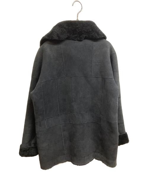 LAD MUSICIAN（ラッドミュージシャン）LAD MUSICIAN (ラッドミュージシャン) 03AWラムムートンレザーハーフコート ブラック サイズ:44の古着・服飾アイテム