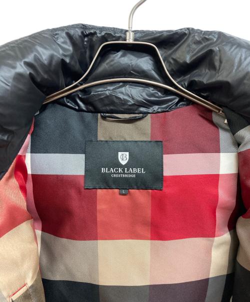 BLACK LABEL CRESTBRIDGE（ブラックレーベル クレストブリッジ）BLACK LABEL CRESTBRIDGE (ブラックレーベル クレストブリッジ) ダウンジャケット ブラック サイズ:Lの古着・服飾アイテム