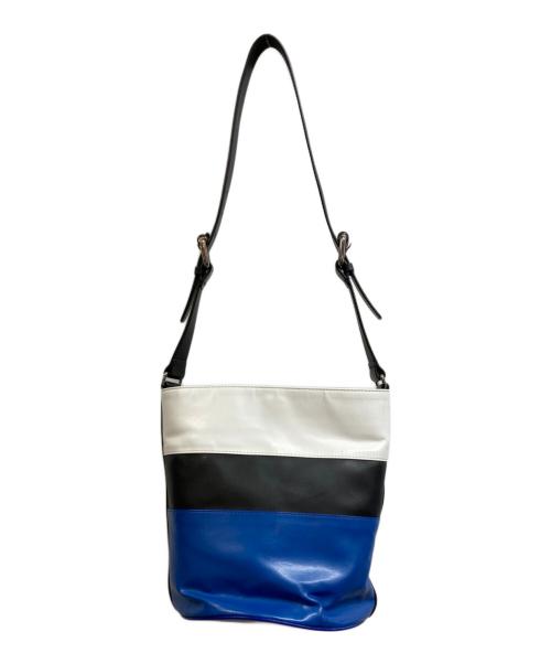 PLAN C（プランシー）PLAN C (プランシー) BUCKET BAG ホワイト×ブルーの古着・服飾アイテム