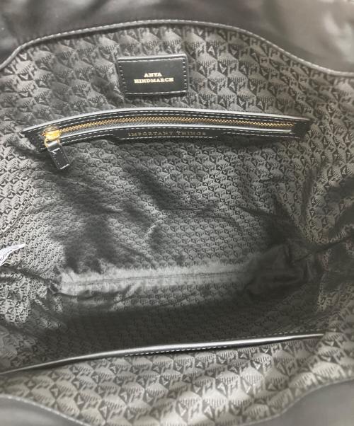 ANYA HINDMARCH（アニヤ・ハインドマーチ）ANYA HINDMARCH (アニヤハインドマーチ) Tote Eyes ブラックの古着・服飾アイテム