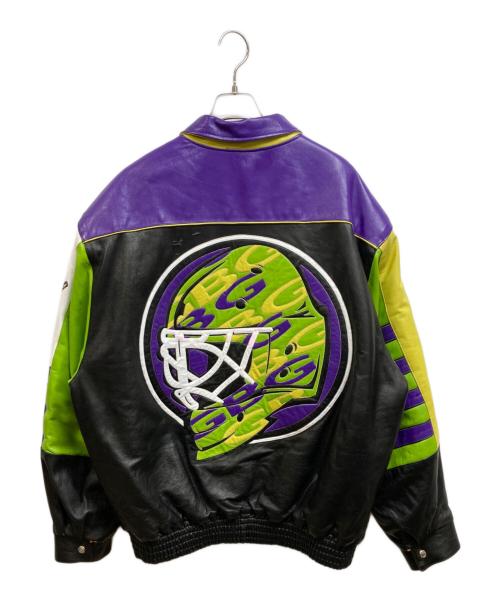 JEFF HAMILTON（ジェフハミルトン）JEFF HAMILTON (ジェフハミルトン) レザージャケット マルチカラー サイズ:XXLの古着・服飾アイテム