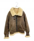 THE ORIGIN REBELオリジンレーベル）の古着「ムートンフライトジャケット」｜ブラウン