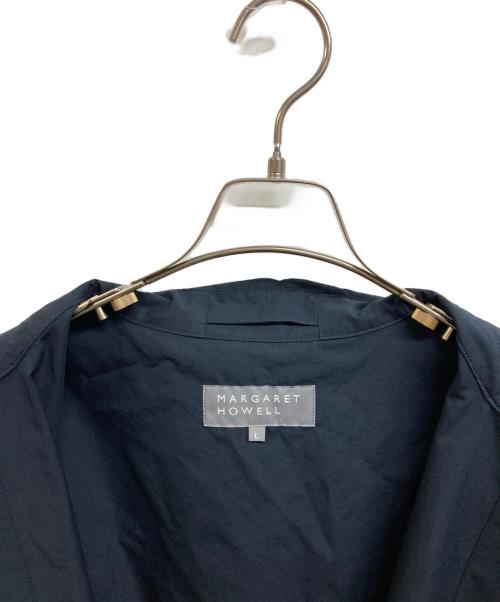 MARGARET HOWELL（マーガレットハウエル）MARGARET HOWELL (マーガレットハウエル) PROOFED COMPACT COTTON POPLIN ネイビー サイズ:Lの古着・服飾アイテム
