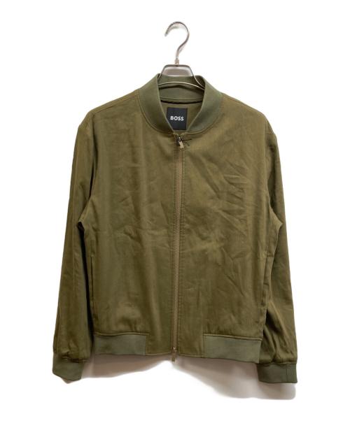 BOSS（ボス）BOSS (ボス) スリムフィットジャケット リネンブレンド グリーン サイズ:46 未使用品の古着・服飾アイテム