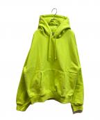 stussyステューシー）の古着「BACK APPLIQUE HOODIE」｜グリーン