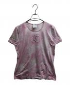 CHANELシャネル）の古着「プリントTシャツ」｜ピンク