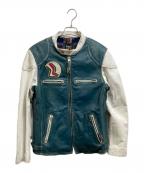 Schottショット）の古着「レザージャケット」｜ネイビー