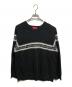 Supreme（シュプリーム）の古着「STRIPED RAGLAN SWEATER」｜グレー
