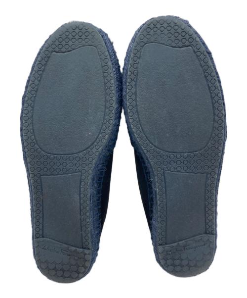 Salvatore Ferragamo（サルヴァトーレ フェラガモ）Salvatore Ferragamo (サルヴァトーレ フェラガモ) エスパドリーユ ネイビー サイズ:6Mの古着・服飾アイテム
