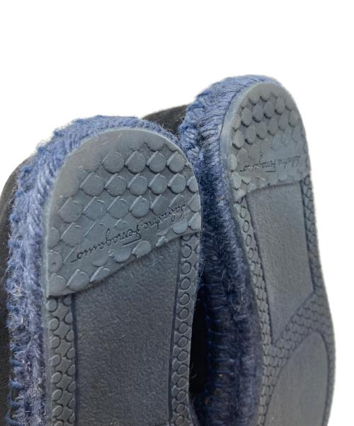 Salvatore Ferragamo（サルヴァトーレ フェラガモ）Salvatore Ferragamo (サルヴァトーレ フェラガモ) エスパドリーユ ネイビー サイズ:6Mの古着・服飾アイテム