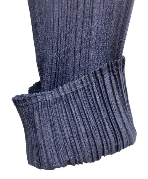 PLEATS PLEASE（プリーツプリーズ）PLEATS PLEASE (プリーツプリーズ) プリーツカーディガン ネイビー サイズ:3の古着・服飾アイテム