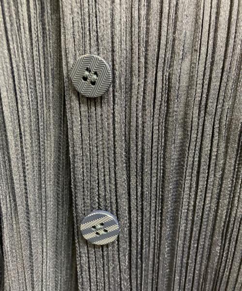 PLEATS PLEASE（プリーツプリーズ）PLEATS PLEASE (プリーツプリーズ) プリーツカーディガン ネイビー サイズ:3の古着・服飾アイテム