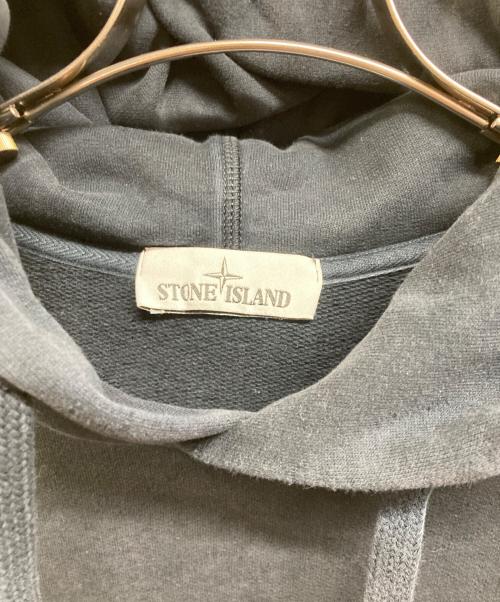 STONE ISLAND（ストーンアイランド）STONE ISLAND (ストーンアイランド) HOODED SWEATSHIRT ネイビー サイズ:Mの古着・服飾アイテム