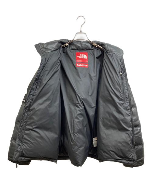 THE NORTH FACE（ザ ノース フェイス）THE NORTH FACE (ザ ノース フェイス) SUPREME (シュプリーム) レザーヌプシダウンジャケット ブラック サイズ:XLの古着・服飾アイテム