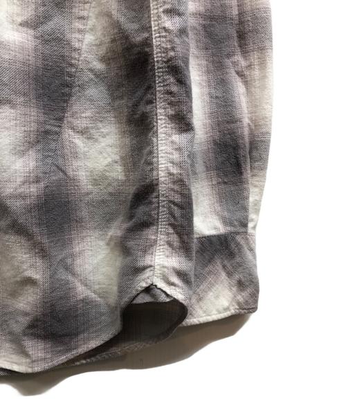 NUMBER (N)INE（ナンバーナイン）NUMBER (N)INE (ナンバーナイン) オンブレチェックウエスタンシャツ ベージュ サイズ:2の古着・服飾アイテム