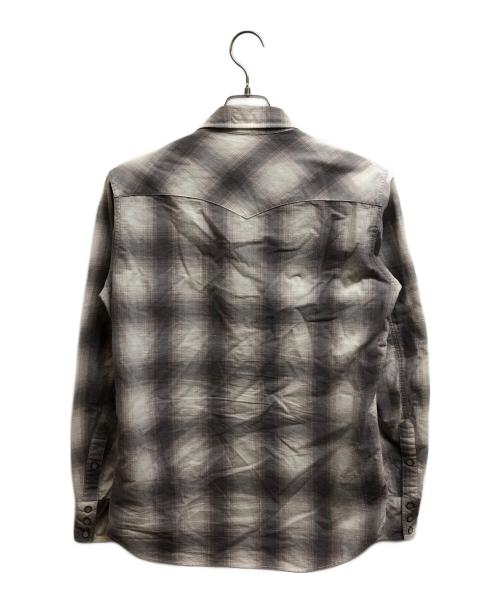 NUMBER (N)INE（ナンバーナイン）NUMBER (N)INE (ナンバーナイン) オンブレチェックウエスタンシャツ ベージュ サイズ:2の古着・服飾アイテム