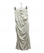 PRANK PROJECTプランクプロジェクト）の古着「Jersey Maxi Skirt」｜ホワイト