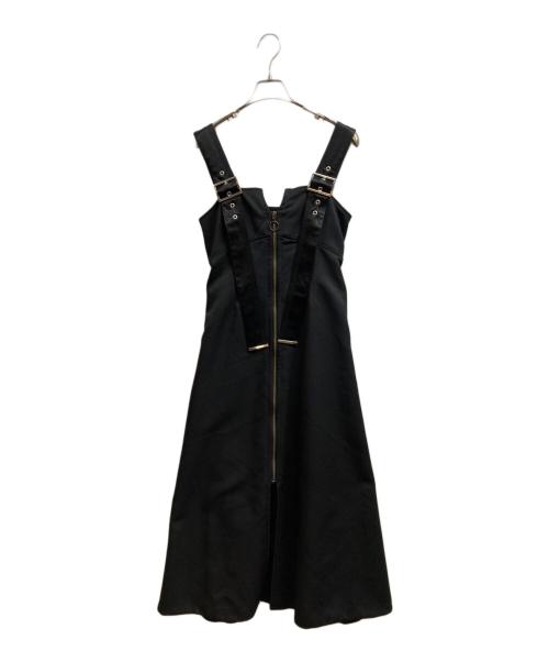 UNITED TOKYO（ユナイテッドトーキョー）UNITED TOKYO (ユナイテッドトーキョー) ステッチワークジャンパースカート ブラック サイズ:1の古着・服飾アイテム