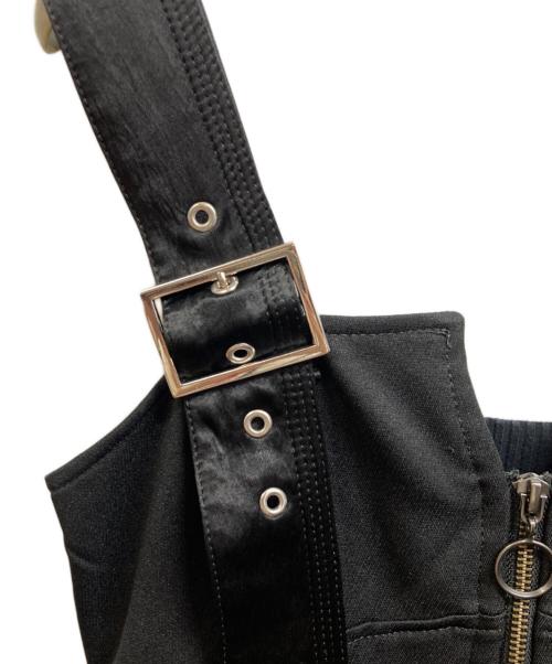 UNITED TOKYO（ユナイテッドトーキョー）UNITED TOKYO (ユナイテッドトーキョー) ステッチワークジャンパースカート ブラック サイズ:1の古着・服飾アイテム