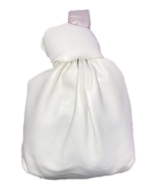 BOTTEGA VENETA（ボッテガベネタ）BOTTEGA VENETA (ボッテガベネタ) ハンドバッグ/ダブルノット ホワイトの古着・服飾アイテム