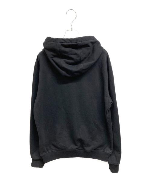 VERSACE（ヴェルサーチェ）VERSACE (ヴェルサーチェ) LOGO PRINT HOODIE ブラック サイズ:Lの古着・服飾アイテム