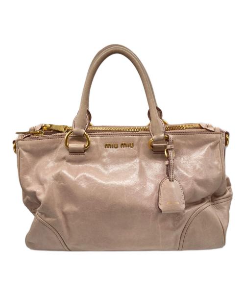 MIU MIU（ミュウミュウ）MIU MIU (ミュウミュウ) 2WAYバッグ ピンクの古着・服飾アイテム