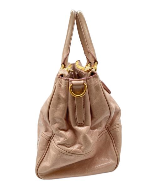 MIU MIU（ミュウミュウ）MIU MIU (ミュウミュウ) 2WAYバッグ ピンクの古着・服飾アイテム