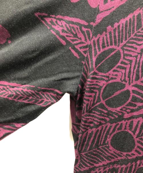 LEONARD（レオナール）LEONARD (レオナール) シルク混カシュクーワンピース パープル サイズ:Lの古着・服飾アイテム