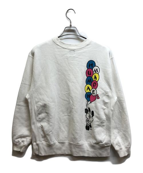 HUMAN MADE（ヒューマンメイド）HUMAN MADE (ヒューマンメイド) VERDY VICK コラボススェット ホワイト サイズ:Lの古着・服飾アイテム