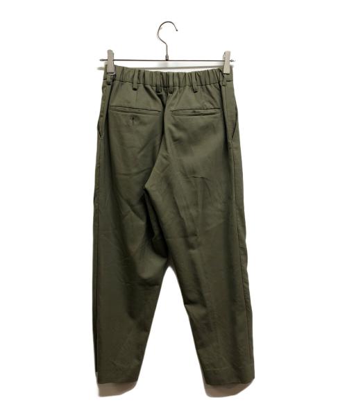 MARKAWARE（マーカウェア）MARKAWARE (マーカウェア) FRONT PLEATS PEGTOP ORGANIC WOOL TROPICAL グリーン サイズ:1の古着・服飾アイテム