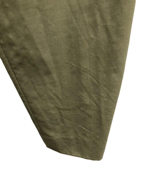 MARKAWARE（マーカウェア）MARKAWARE (マーカウェア) FRONT PLEATS PEGTOP ORGANIC WOOL TROPICAL グリーン サイズ:1の古着・服飾アイテム