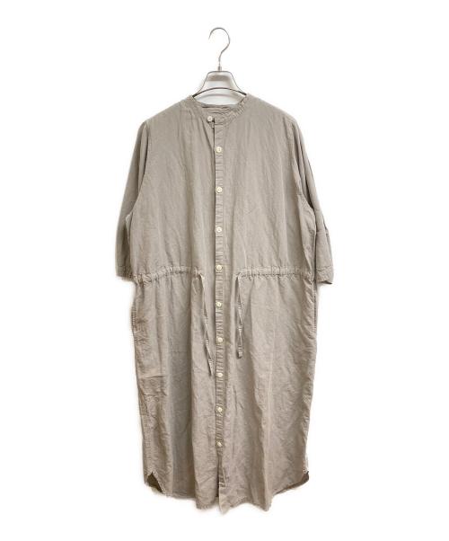 grin（グリン）grin (グリン) リネンワンピース ベージュ サイズ:2の古着・服飾アイテム