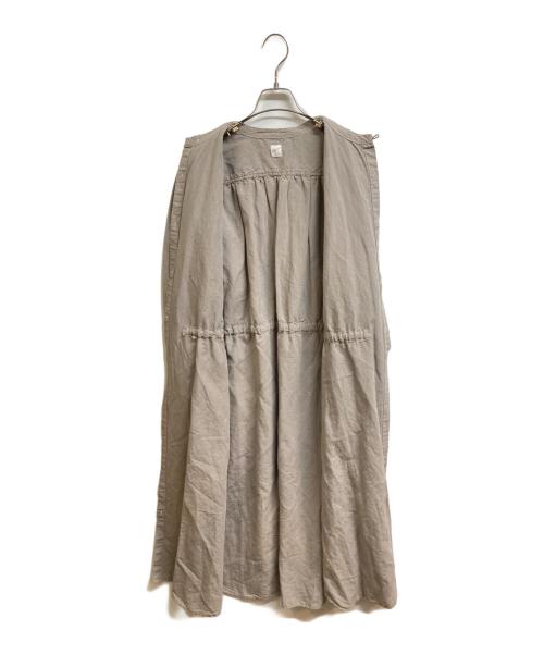 grin（グリン）grin (グリン) リネンワンピース ベージュ サイズ:2の古着・服飾アイテム