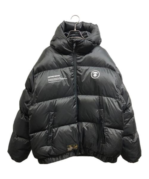 AAPE NOW（エイエイプナウ）AAPE NOW (エイエイプナウ) ダウンジャケット ブラック サイズ:Lの古着・服飾アイテム