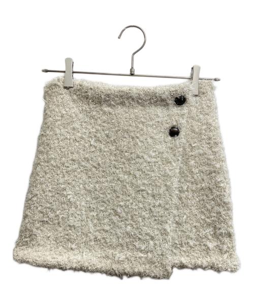 THE TOE（ザ・トゥー）THE TOE (ザ・トゥー) ツイードミニスカート アイボリー サイズ:Free 未使用品の古着・服飾アイテム