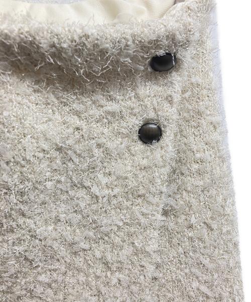 THE TOE（ザ・トゥー）THE TOE (ザ・トゥー) ツイードミニスカート アイボリー サイズ:Free 未使用品の古着・服飾アイテム