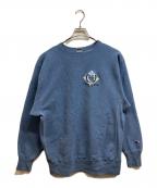 Champion REVERSE WEAVEチャンピオン リバース ウィーブ）の古着「カレッジ刺繍スウェット」｜ブルー