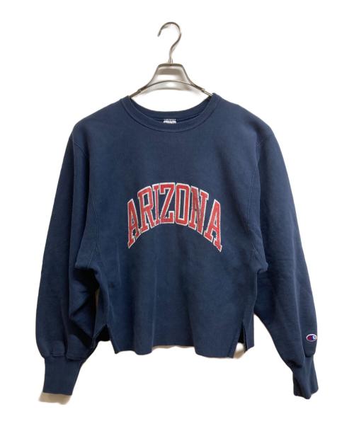 Champion REVERSE WEAVE（チャンピオン リバース ウィーブ）Champion REVERSE WEAVE (チャンピオン リバース ウィーブ) プリントスウェット ネイビー サイズ:XXLの古着・服飾アイテム