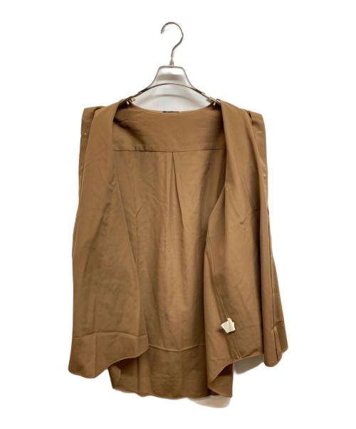 Y's for men（ワイズフォーメン）Y'S for men (ワイズフォーメン) パイピングオープンカラーシャツ ブラウン サイズ:ーの古着・服飾アイテム